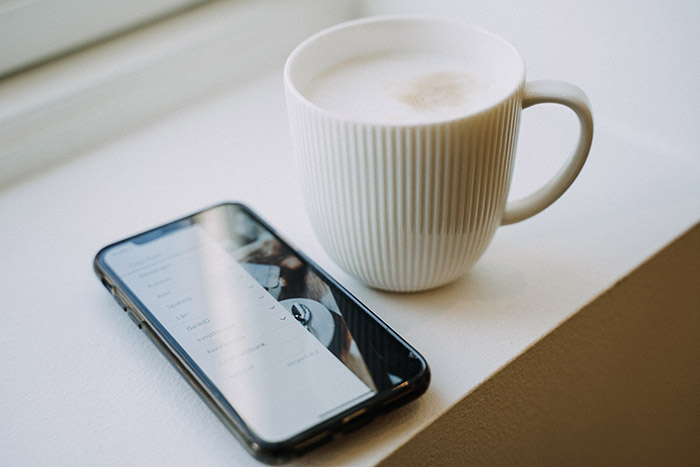 kaffekopp og mobil kaffekopp og mobil
