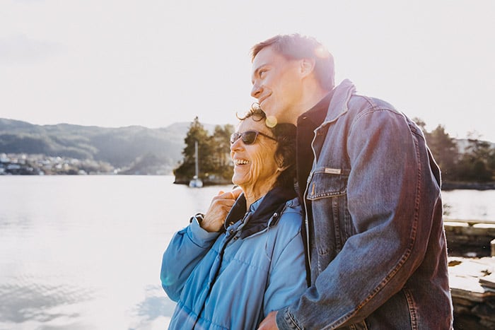 mann og bestemor utsikt mann og bestemor utsikt